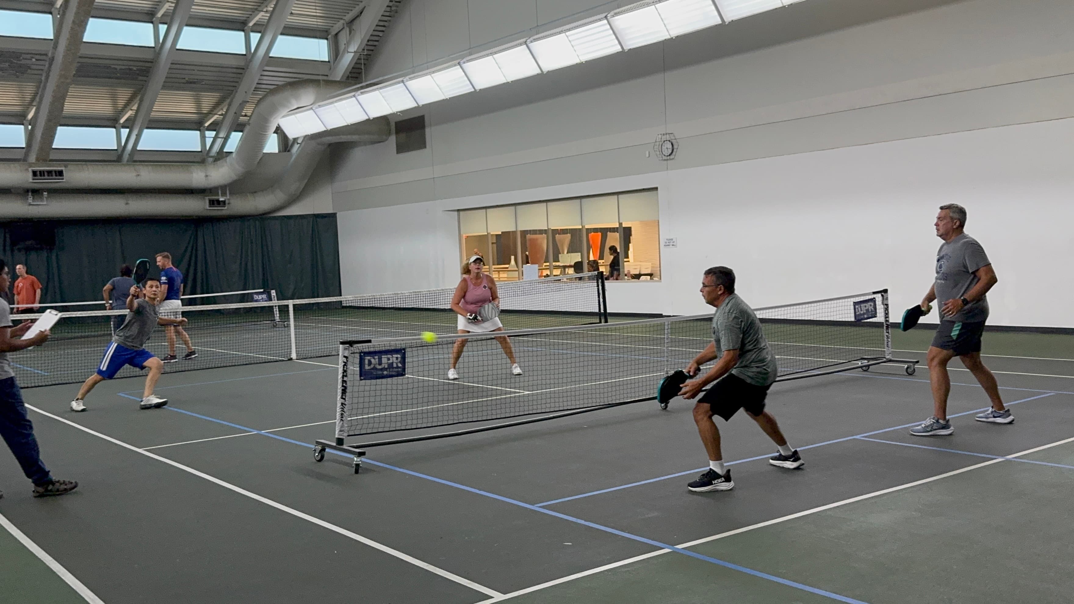 Rally Royale — competitive pickleball action